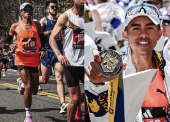 Reza Aulia berhasil menjadi pelari Indonesia tercepat di Boston Marathon 2025. (Puma)